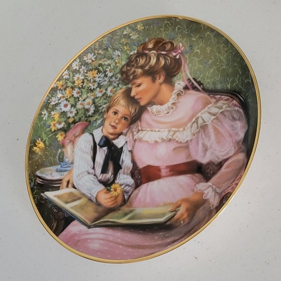 1986 MOTHER'S DAY COLLECTOR'S PLATE by Sandra Kuck "TIMES REMEMBERED" COA! - Picture 2 of 7